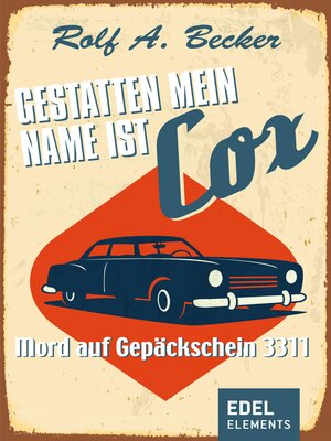 cover image of Gestatten, mein Name ist Cox